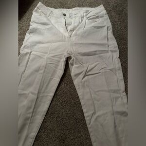 White denim jeans